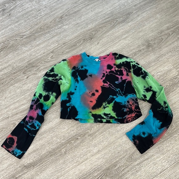 Cotton Citizen cropped long sleeve tee - Picture 2 of 3